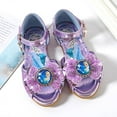 thumbnail image 1 of Sandalias de Disney para niñas, novedad de verano, zapatos de princesa para niños, sandalias con boca de pez salvaje de fondo suave, zapatos de elsa congelados, plantilla de 25 cm de 16,2 CM Gao Jinjia LED, 1 of 2