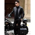 thumbnail image 4 of Chamarra Motociclista De Cuero Para Hombre Rompevientos Moda, 4 of 8