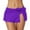 Purple, variant on ANINEO Women Fashion Ribbed Side Mini Skirt Pearl Skirted Bikini Bottoms Beach Bottoms Swimwear Cozy Hawaii Summer Tropical Brazilian Beachwear