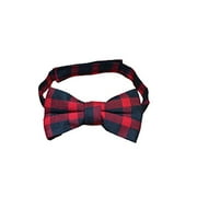 Lumberjack Red and Black Plaid Classy Boy Bow Tie High Quality Closure Winter Buffalo Toddler Baby Size
