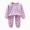 H01-Purple, variant on TOWED22 Newborn Infant Baby Boys Fall Outfits Long Sleeve Sweatshirt Elastic Pants Suit Toddler Spring Clothes Set Size:1-2 Y,Color:Orange