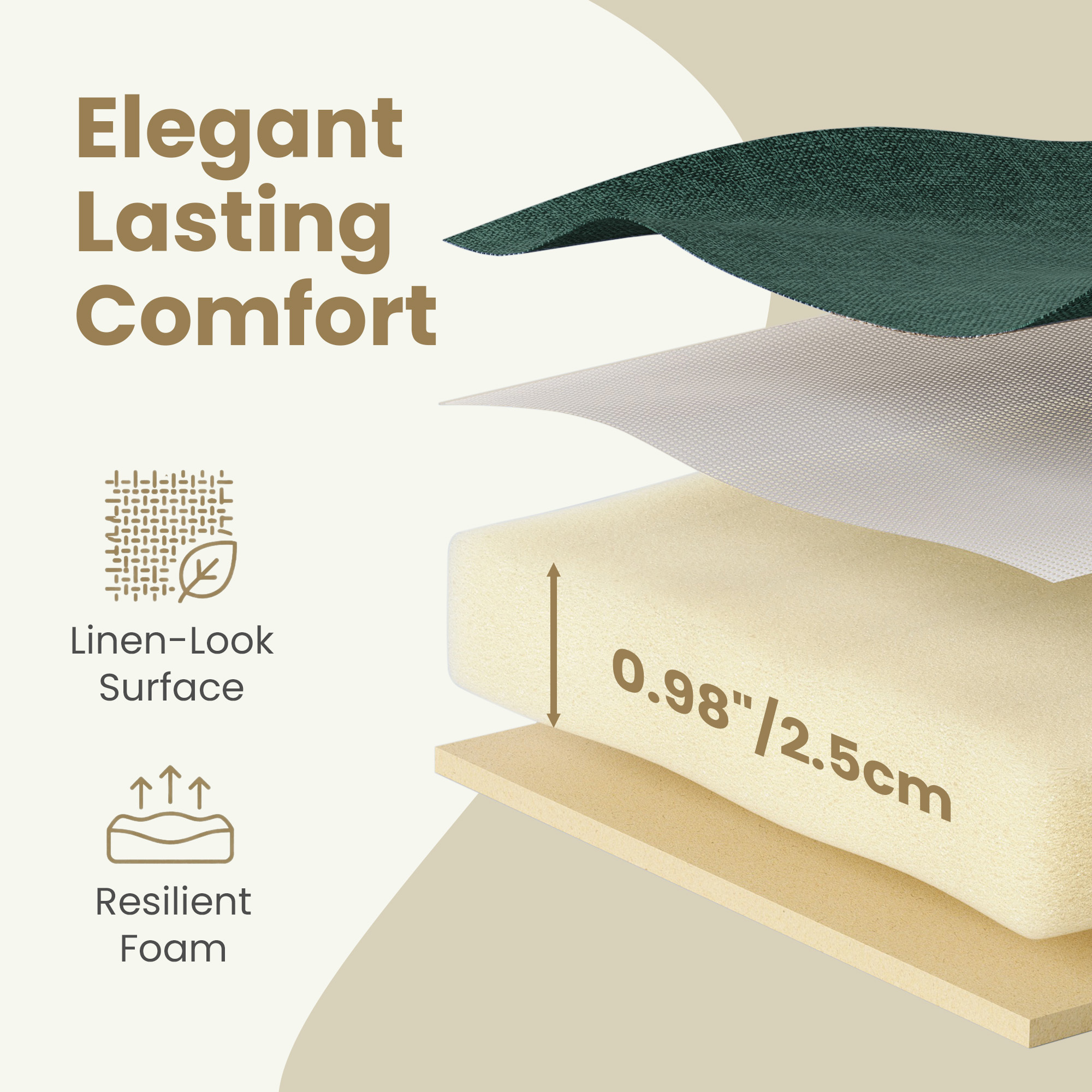 Ledrem Retro Green Foldable Storage Ottoman Bench with 660lb Capacity