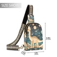 thumbnail image 2 of FORMRS Womens Crossbody Sling Bag Travel Daypack Shoulder Chest Backpack, Dinosaur at Night, 2 of 7