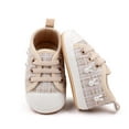 thumbnail image 5 of Meresysid Infant Kids Newborn Toddler Baby Summer New Pearl Cute Wear Non-slip Breathable Sweat Baby Sports Soft Soled Shoes Beige, 5 of 8