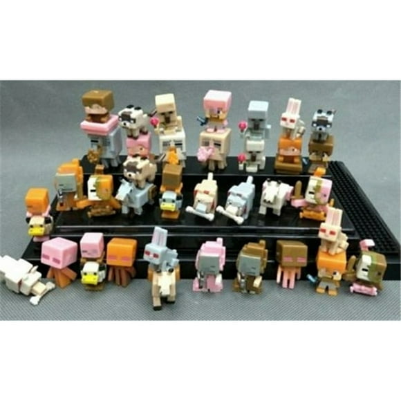 36pcs/lot Kids Toys Minecraft Characters Mini Action Figure Steve Child Toys Cute Gift