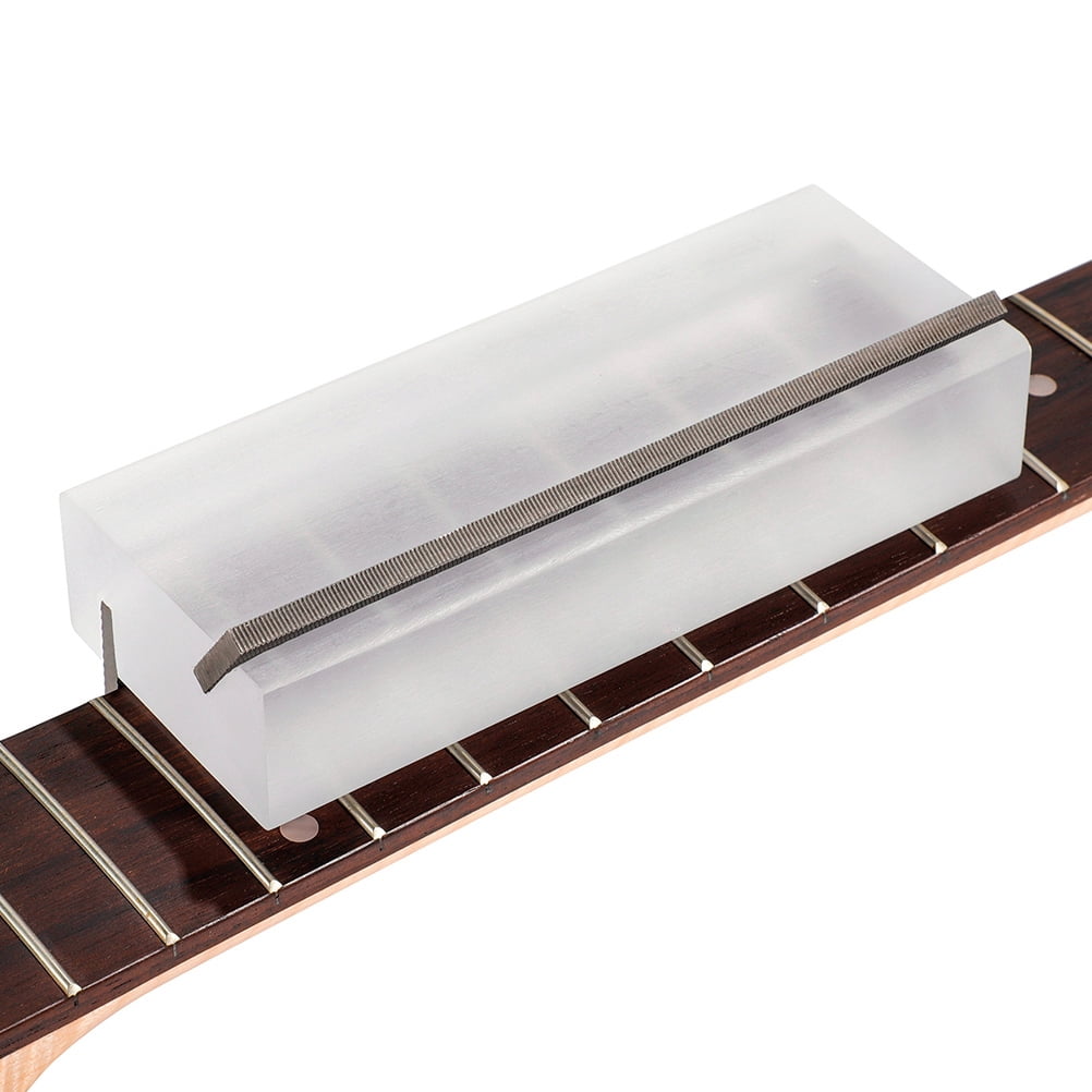 ELAYARD Guitar Nut Fret Files Fret End Bevel File Acrylic 1Pcs Luthier Tool