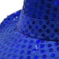 thumbnail image 4 of Sparkly Sequin Fedora Hat Unisex Shiny Glitter Trilby for Halloween Carnival Stage Show Photo Prop Party Event, 4 of 4
