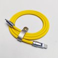 thumbnail image 1 of Cable de datos de carga CC de 100 W, tipo C a tipo C, PD100, cable de silicona líquida de carga súper rápida para MacBook, computadora portátil, iPad Pro, Android, 1 of 1