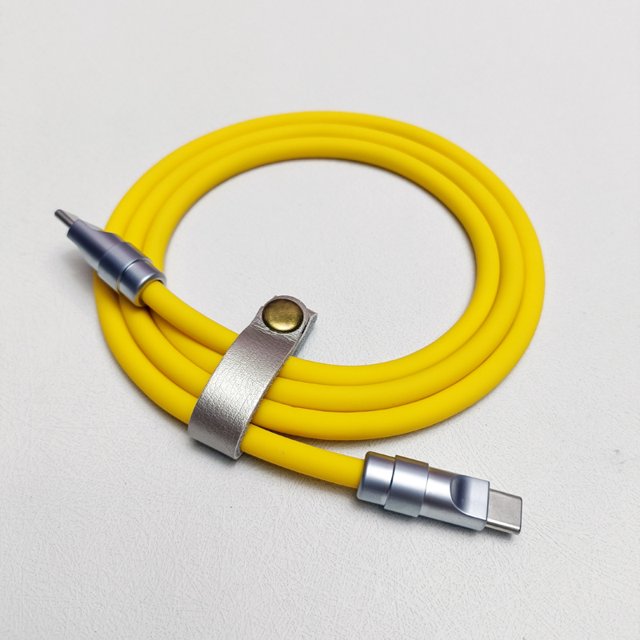Cable de datos de carga CC de 100 W, tipo C a tipo C, PD100, cable de silicona líquida de carga súper rápida para MacBook, computadora portátil, iPad Pro, Android