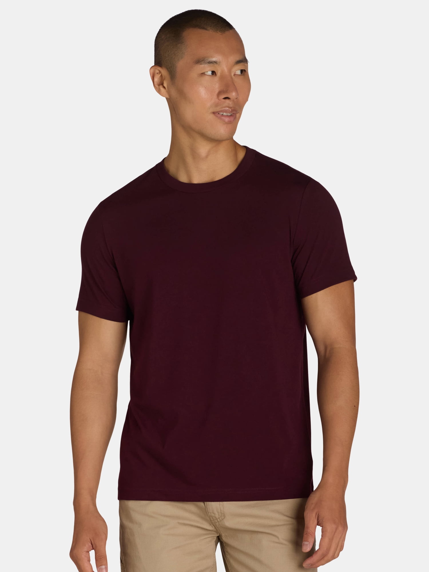George Men's 5-Pack Crewneck Tee with Short Sleeves, Sizes XS-3XL