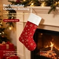 thumbnail image 2 of 3 Pack Red Christmas Stockings with Gold Snowflake Pattern, Soft White Plush Cuff Large Xmas Stockings, Hanging Decor & Gift Holder for Fireplace Stair Home Holiday Decor, 2 of 7