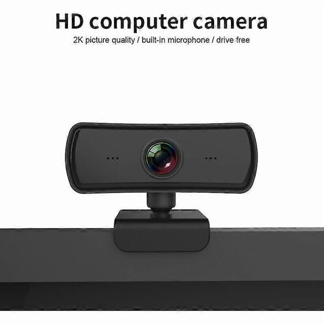 USB computer camera, HD driver-free network camera, 1080P video live conference camera, monitor
