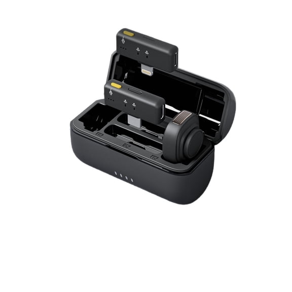 Magnetic wireless collar microphone - Compact And Portable - Specialized Wireless Microphone For Live Streaming And Recording