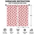 thumbnail image 2 of Blackout Kids Curtains,Red Strawberry Plants Fruit Pink Pattern Childrens Insulated Curtains Set Of 2,Bedroom Essentials,Toddler Room Decor 42"x84", 2 of 5