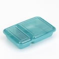 thumbnail image 4 of GoodCook Meal Prep Rectangle Two Compartment 20-Piece, Teal, Made without BPA, 4 of 5