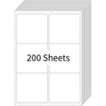 thumbnail image 1 of duomi-[200 Sheets 1200 Labels] Shipping Labels 3 1/3"x4" Printable White 6 up Labels for Laser/Inkjet Printers, Mailing FBA Address Label Sticker Paper - Permanent Adhesive Label Blank, 1 of 4
