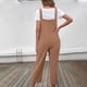 thumbnail image 4 of Moda mujer verano Casual Sexy manga corta Color sólido vendaje pantalones de pierna ancha monos Fridja alkflakhf36944, 4 of 4