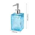 thumbnail image 3 of Glass Soap Dispenser Refillable Pump Bottle Leak Proof Smooth Dispensing Decorative Bathroom Accessory Countertop Organizer for Bathroom Kitchen Sink Home Use, 3 of 6
