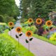 thumbnail image 4 of Spinner De Viento De Girasol Molinos de viento de girasol decorativos de hierro, manualidades de arte de patio, regalo de vacaciones para jardín Hugtrwg Libre de BPA, 4 of 9