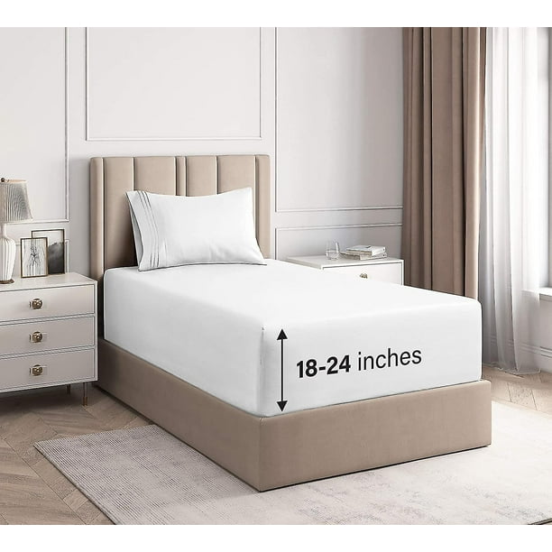 Extra Deep Pocket Sheets3 Piece Sheet Setdeep Pocket Twin Sheets