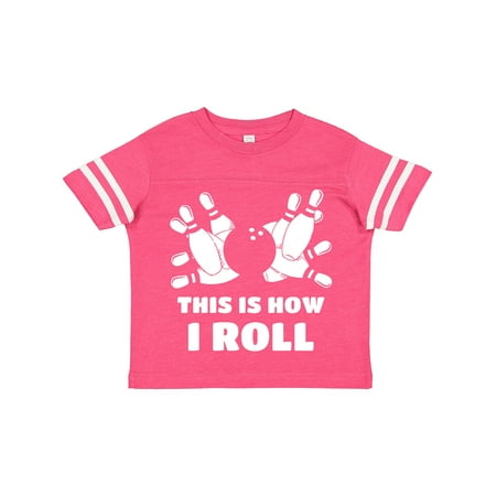 

Inktastic How I Roll Bowling Boys or Girls Toddler T-Shirt