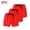 Red, variant on JOANKDMI 3-Pack Toddler Girls Casual Shorts Kids Summer Elastic Waist Play Shorts with Cute Ribbon Bowknot Lightweight Lounge Clothes for Little Girls Daily Wear