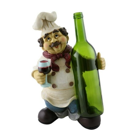 

Three Star Import & Export ZK8090 13 in. Chef Wine Bottle Holder