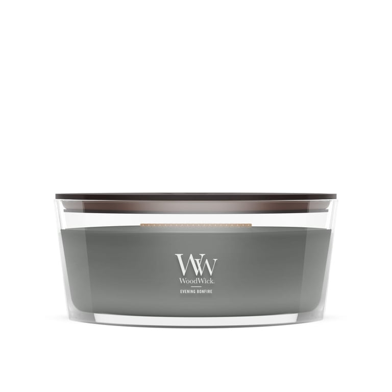 WoodWick Evening Bonfire Ellipse Candle photo 1