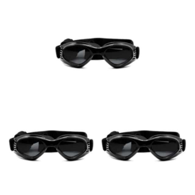 Billuyoard 1 par de gafas de sol ABS para mascotas Gafas de snowboard de color sólido Negro Type1 NO1