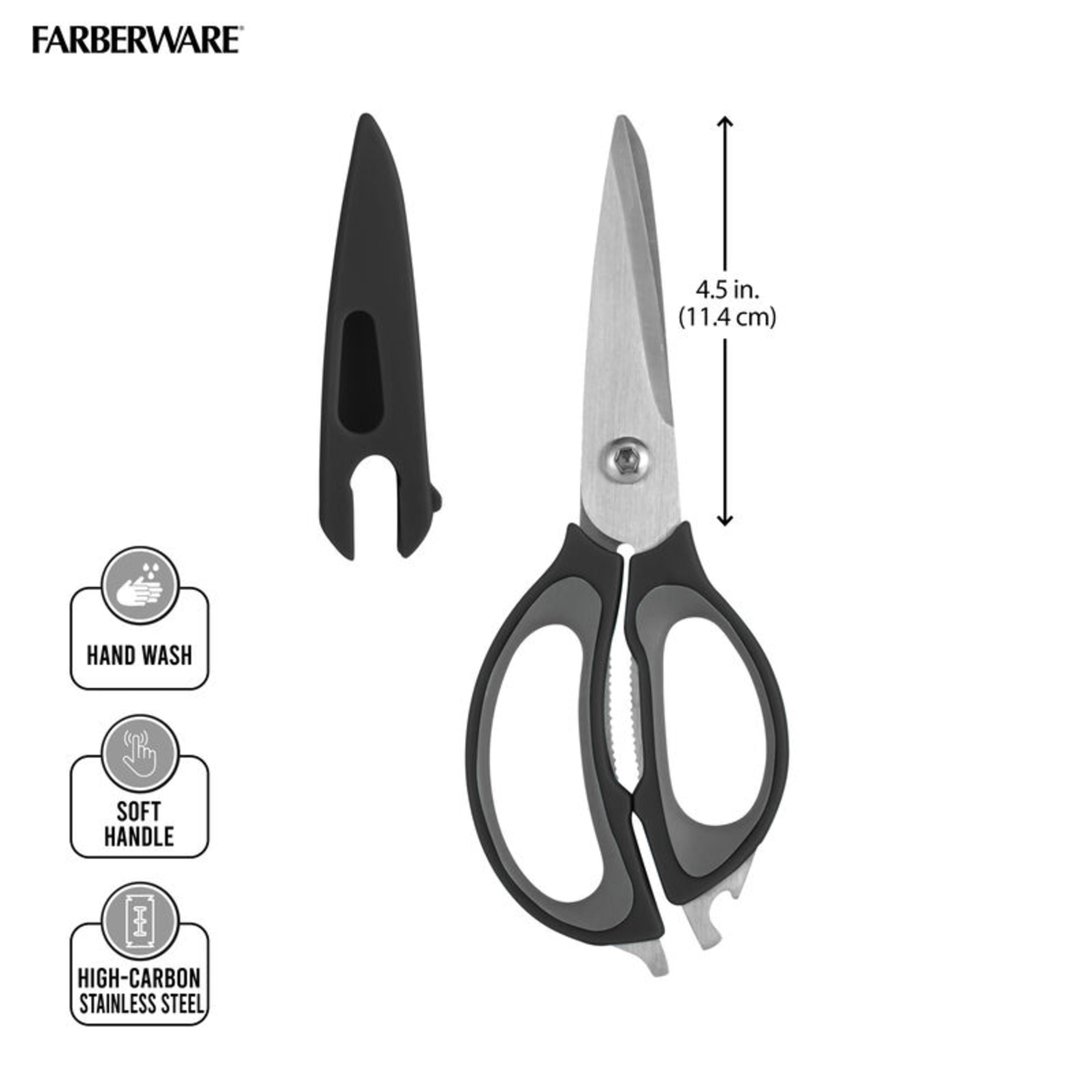 Farberware 4 Piece Ultimate Prep Set Shears Scissors 3 Paring