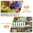 thumbnail image 6 of 5 Pcs The Fence Garden Edging Outdoor Villa Border Garden Enclosure White Picket Fence Pet Fences for Dogs outside, 6 of 6