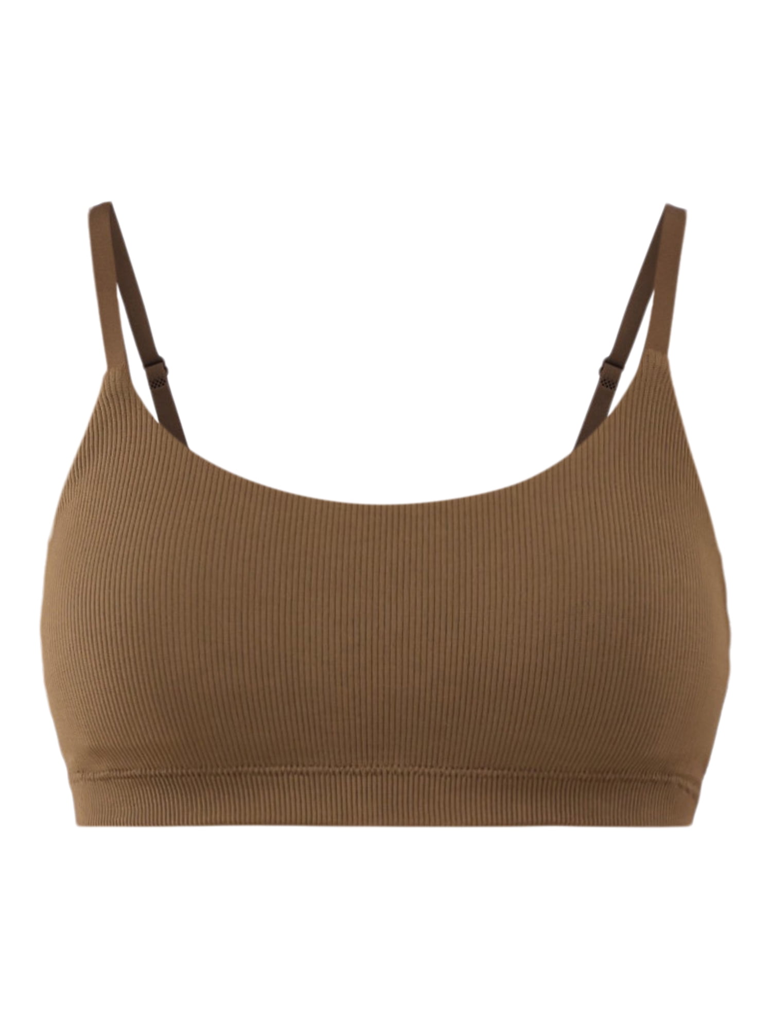 No Boundaries Seamless Ribbed Cami Bralette, 2-Pack, Women's, Sizes XS-3XL