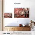 thumbnail image 4 of Elephant Stock Pink Birch Grove Wall Art - Horizontal Canvas Wall Art - Bedroom Wall Decor - Nature Canvas - Beige And Black Decor - 24" x 16", 4 of 8