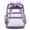 Purple, variant on Clear Backpack Stadium Approved 16.1×12.2×6.6 with Reinforced and Wider Shoulder Straps, Large Clear Bag for Stadium Events, Schools, Concerts, Work, Festivals(Grey)