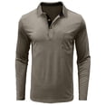 thumbnail image 5 of ZGRBOU Mens Casual Short Sleeve Henley Shirts Fashion Button Collared Basic T Shirts Classic Loose Golf Shirt with Pocket, 5 of 5