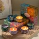 thumbnail image 2 of Xiao Hua 3 velas perfumadas para el hogar, aromaterapia, decoración del hogar, para reuniones familiares, fiestas, cumpleaños, Navidad (azul), 2 of 4