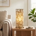 thumbnail image 2 of Eangee Home Design Banyan Table Lamp, Shade Made Of Alibangbang Leaves, 7x7x17 Inches, 2 of 6