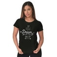 thumbnail image 3 of If You Can Dream Inspiration Motivated Womens Fitted Plus Size Graphic Tee Brisco Brands 3X, 3 of 5