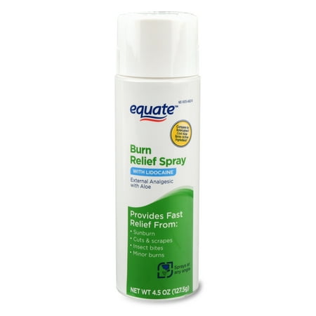 Equate Burn Relief Spray, 4.5 oz (Best After Burn Cream)