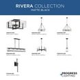 thumbnail image 6 of P400363-31M-Progress Lighting-Rivera - 5 Light Chandelier In Modern Style-16.75 Inches Tall and 30 Inches Wide, 6 of 11