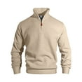 thumbnail image 6 of ZACPNCV Mens Quarter Zip Pullover Slim Fit Lightweight Knit Pullover Sweaters Casual Sweater, 6 of 9