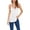 White, variant on Women's V Neck Sleeveless Lace Trim Spaghetti Strap Camisole Cami Tank Top Loose Blouse Shirts (Blue, S)
