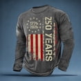 thumbnail image 2 of DHFJKG 250 Years Anniversary USA Shirts For Men Long Sleeve T Shirt National Flag Graphic Tee Celebrate 4Th Of July Top, 2 of 5