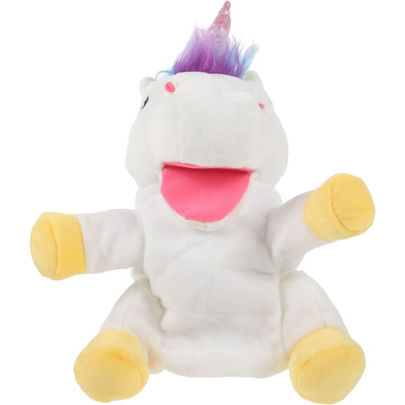 GAXIRE Realistic Unicorn Puppet Hand Puppet Toy Plush Pp Cotton 1Pack 11.8X8.3X6.3In