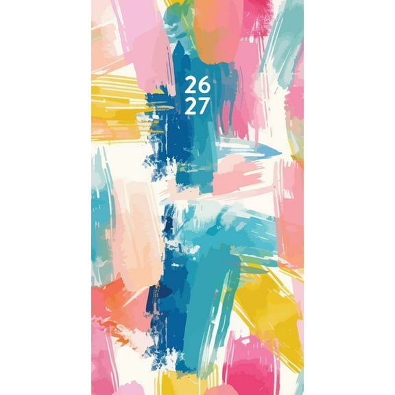 Painted Pastel 2-Year 2026-27 3.5 X 6.5 Monthly Pocket Planner, (Hardcover)