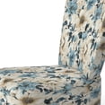 thumbnail image 4 of Designart "Beachy Blue Hydrangea Calm III" Blue Floral Upholstered Accent Chair - Cottage Arm Chair For Bedroom, 4 of 7