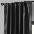 thumbnail image 4 of Black Blackout Faux Silk Taffeta Curtain (1 Panel), Black, 50W X 108L, 4 of 6