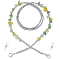 thumbnail image 1 of Chaîne de Lunettes Support Cordon Mode Retenue de Lunettes Collier de Lecture Crème, 1 of 6