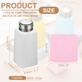 thumbnail image 2 of Uxcell Alcohol Dispenser, 250ml(8.5oz) Pump Bottle for Nail Polish Remover, White, 2 of 6