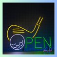 thumbnail image 3 of Shinelab Golf Open Neon Sign, Golf Ball Wall Art Light, Golf Sport Club Home Wall Decor 0685, 3 of 4